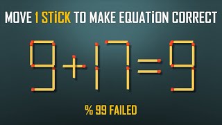 Move 1 Stick To Make Equation CorrectNew Full 14