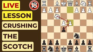 Crushing the Scotch Game Easily | Live Lesson screenshot 2