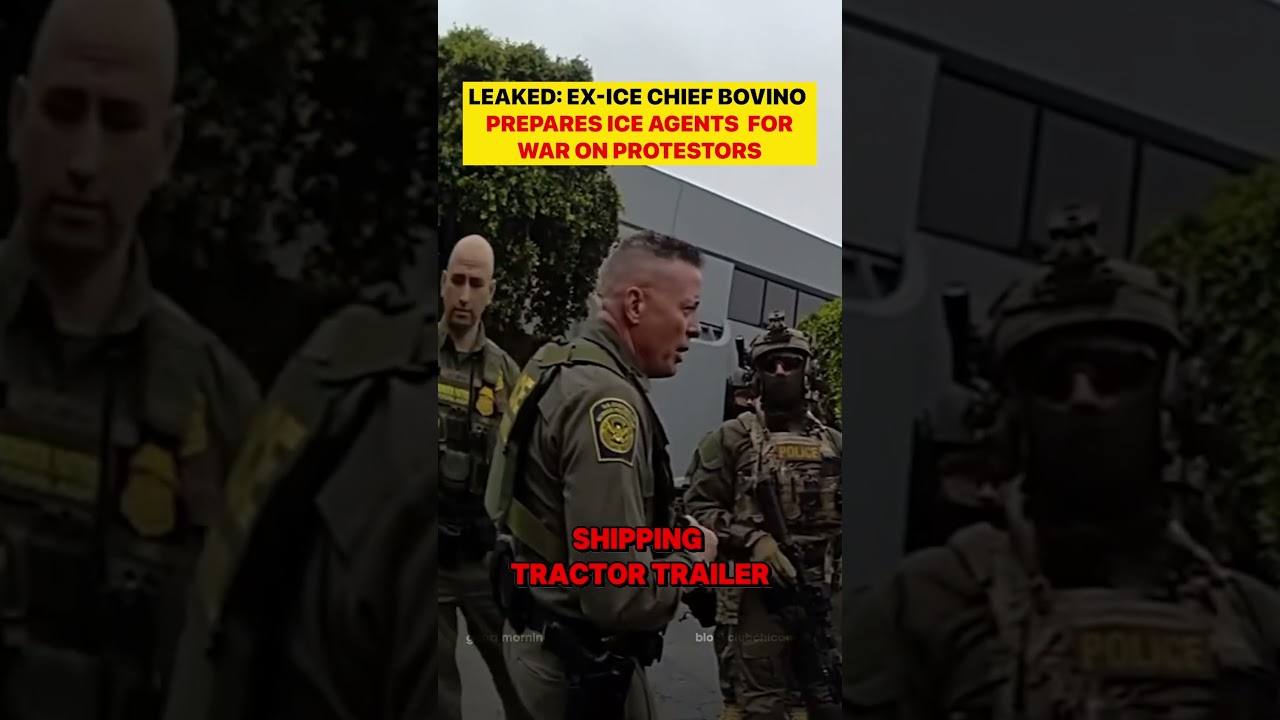 Leaked: Ex-ICE Chief Bovino Prepares ICE agents for attacks on protestors! 