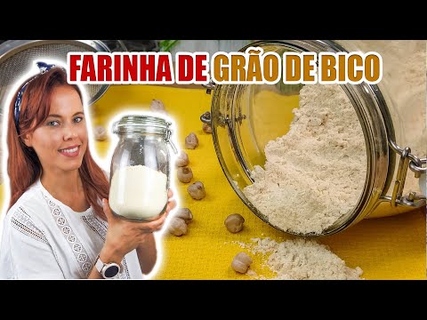 FARINHA DE GRÃO DE BICO COMO FAZER EM CASA