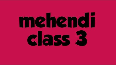 Mehndi Class-3/how to learn mehndi for beginners/circle practice/Mehndi Class/Mehndi Course/Heena