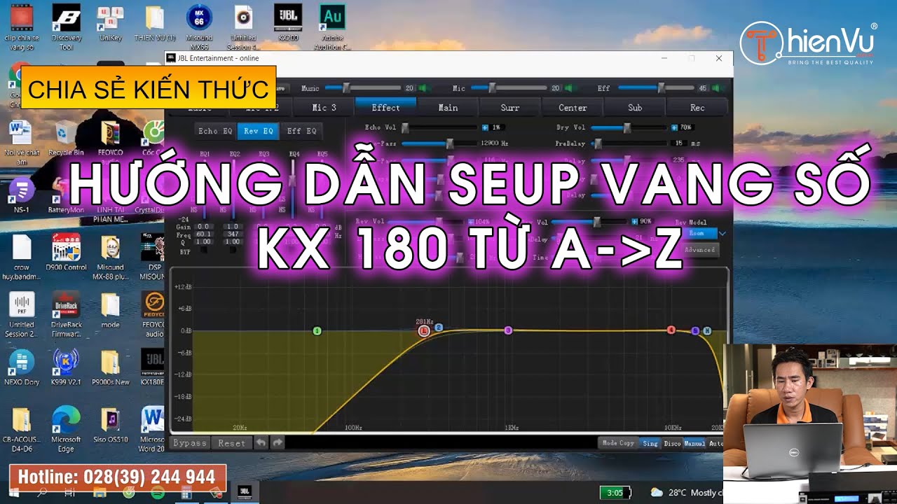 Bí quyết này chưa ai chia sẻ // Chỉnh vang số JBL KX180 // Setup âm thanh từ A - Z | Thiên Vũ Audio