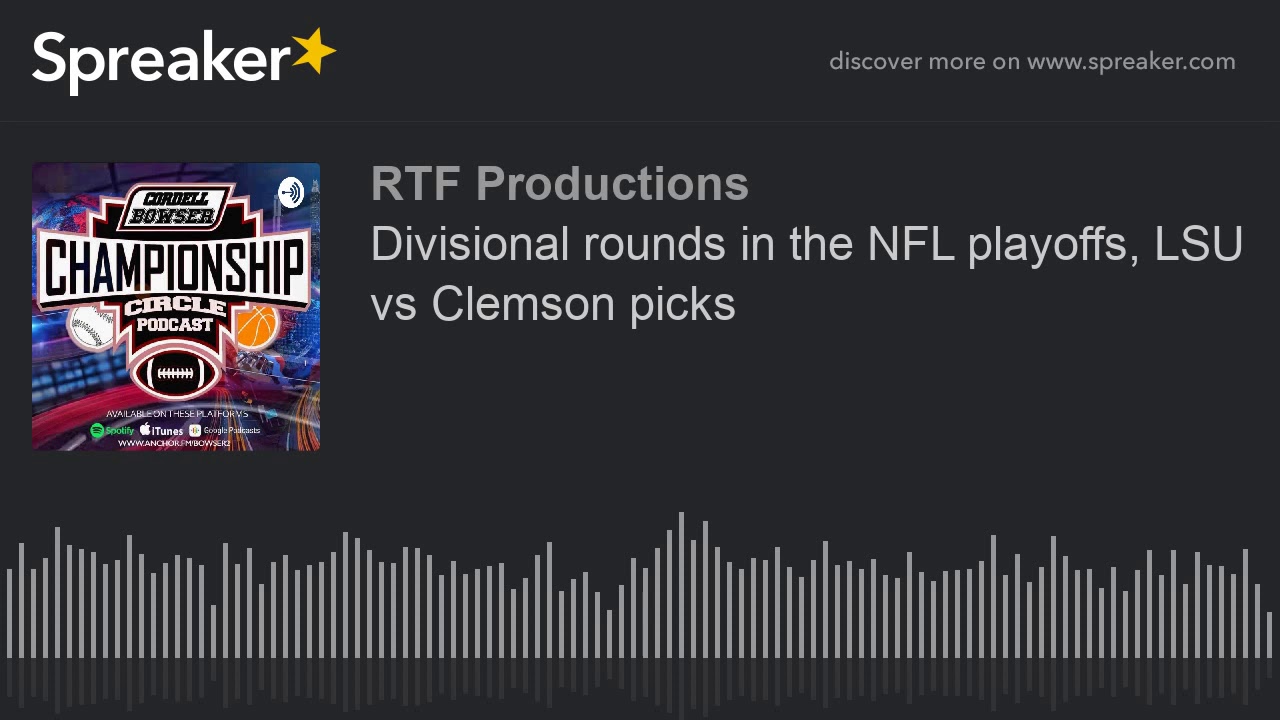 Divisional rounds in the NFL playoffs, LSU vs Clemson picks - YouTube