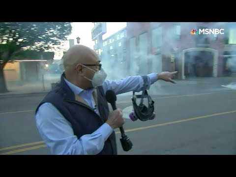 Police Shoot Tear Gas Toward  MSNBC Crew, Protesters, 'There Was No Warning Whatsoever' | MSNBC