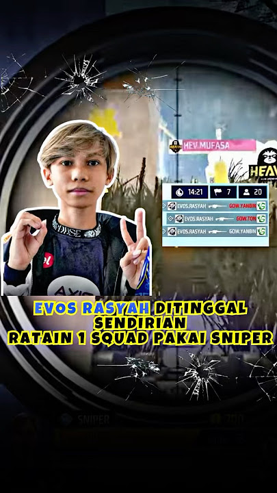 Momen evos rasyah ditinggal sendiri ratain 1 squad pakai sniper ‼️ #evosrasyah #ffws #freefire
