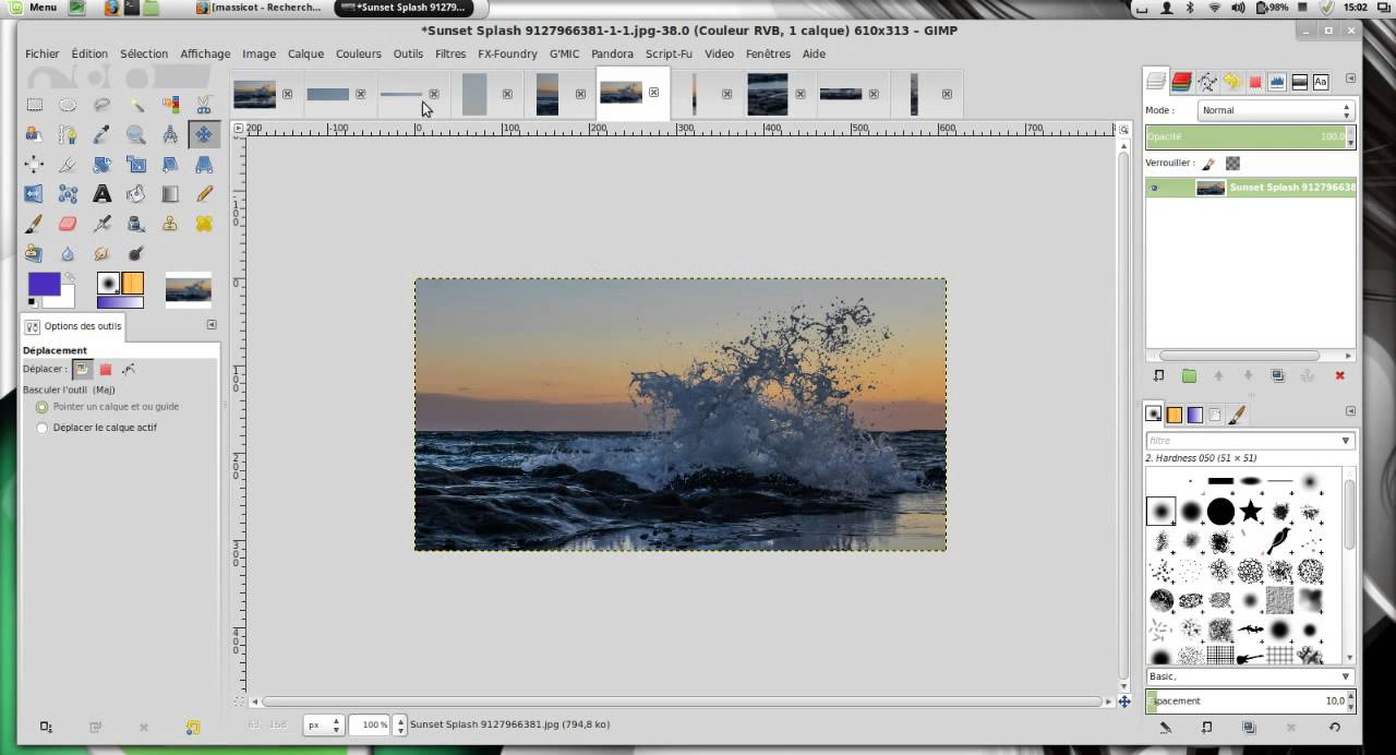 Tuto Gimp 18 Le Massicot et les outils de découpage YouTube
