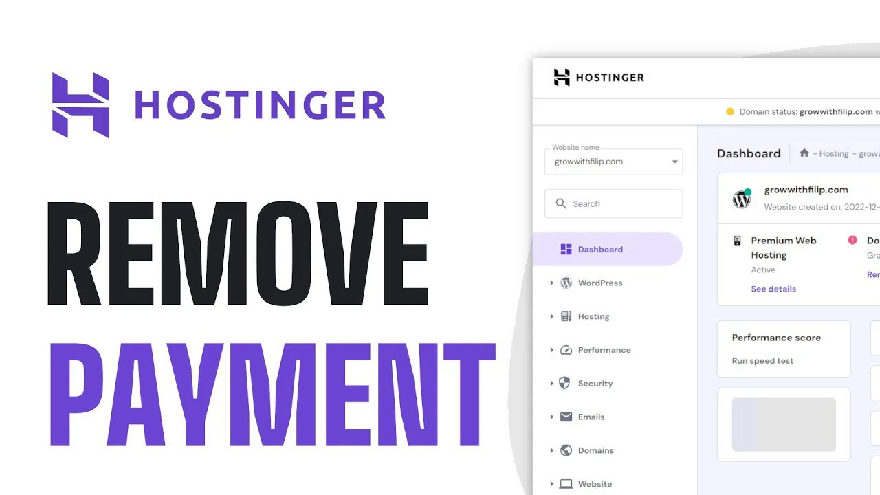 How To Remove Payment Method From Hostinger 2024 EASY Guide - YouTube