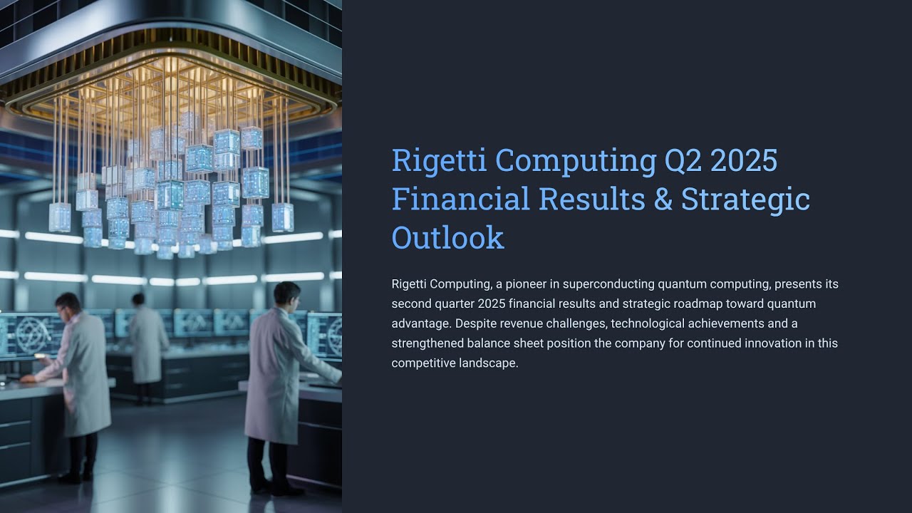 Rigetti Computing's Q2 2025: A Deep Dive into Financials and Breakthrough Quantum Tech!