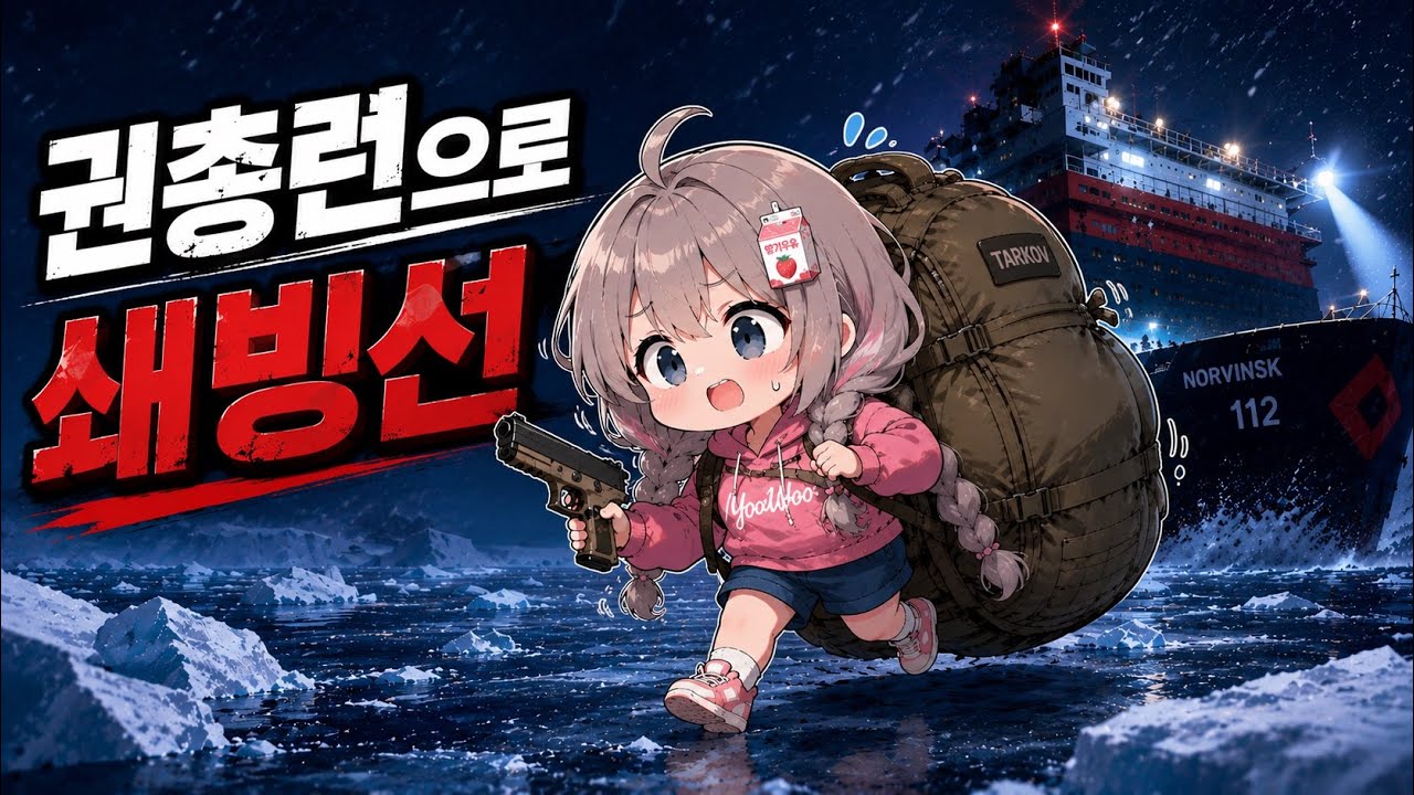 쇄빙선에 권총만 들고 갔는데 가방이 터져버림ㅋㅋ | 타르코프