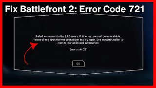 Battlefront 2: Error Code 721 (Quick fix)