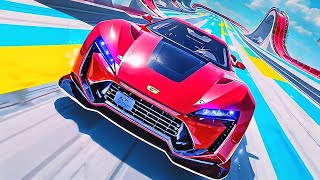 Impossible Sport Car Racing 3D SimulatorExtreme Mega Ramp Car Stunt Driving Android GamePlay screenshot 1