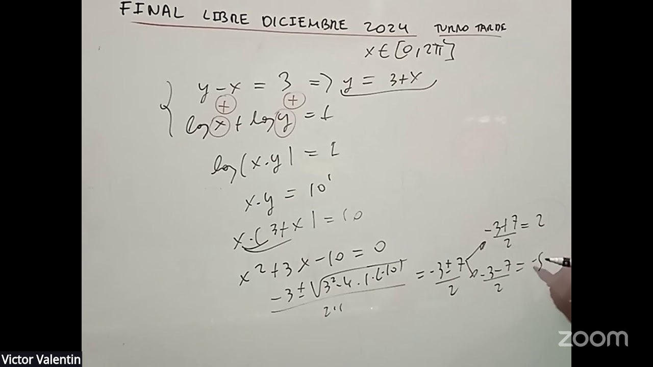 Final Libre Diciembre 2024 Turno Tarde Ingreso UTN FRBA