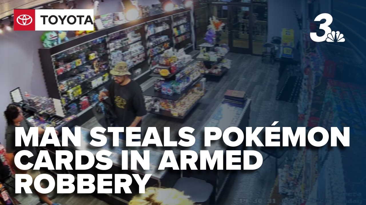 pokemon card robbery Taser-wielding suspect steals Pokémon cards from Las Vegas shop