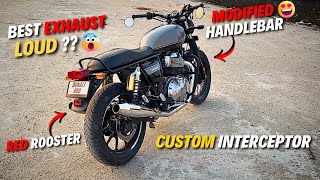 Modified Interceptor 650 with LOUD Red Rooster Exhaust | Custom Exhaust for Interceptor 650