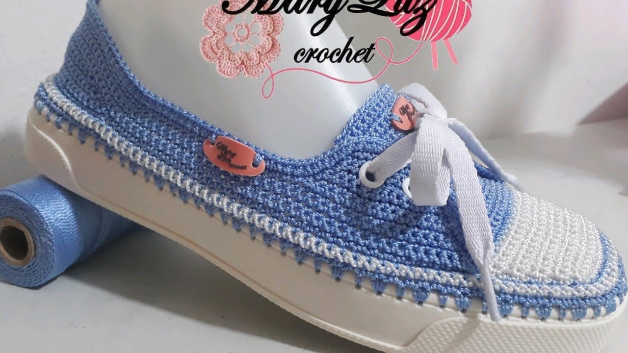 CONVERSE CHATO TEJIDO EN CROCHET - YouTube