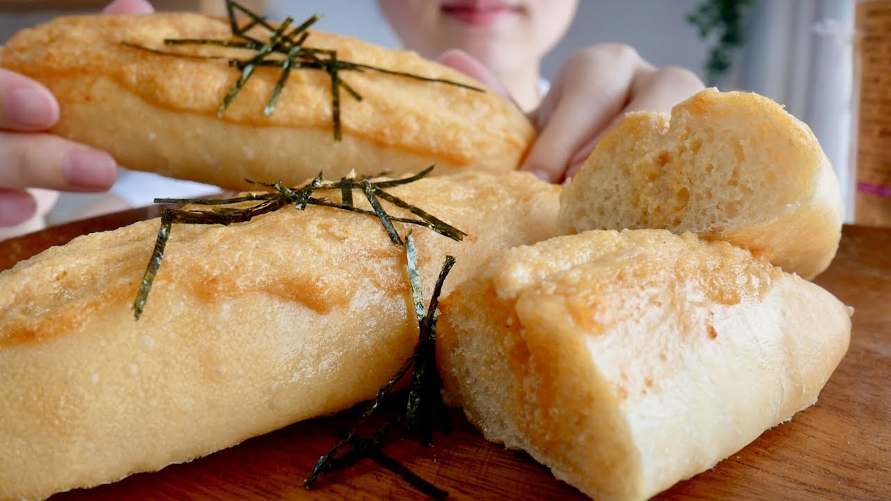 〔咀嚼音〕明太フランスパン｜ASMR｜モッパン Mukbang 먹방｜Eating Sounds｜