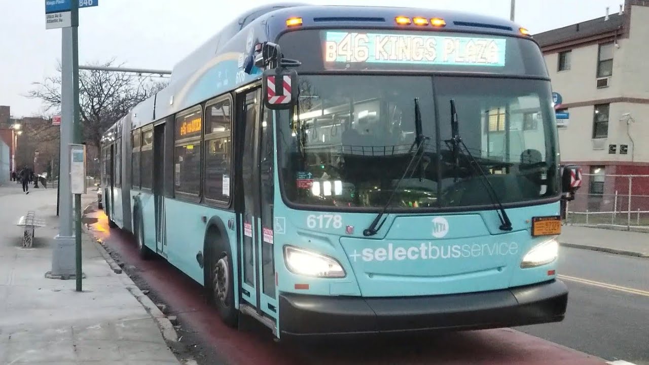 2019 New Flyer XD60 6178 as B46 +SBS Kings Plaza YouTube