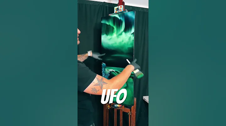 #HowToPaint #UFO #Clouds by #shortsart #paintwithjosh #bobross #shortsviral #shortsfeed #artteacher