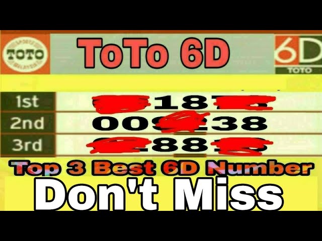 Toto 6d Full Number Best 6d Number For Toto Top 3 6d Prediction Number By Ns 4d Youtube