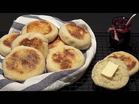 english-muffins-bread-recipe---homemade-bread-without-oven