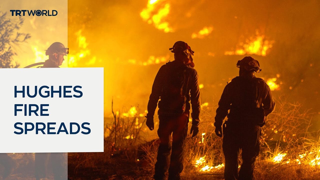 Thousands north of Los Angeles ordered to flee new wildfire - YouTube