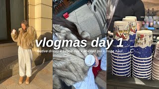 HELLO DECEMBER: trying festive drinks + bestie day + huge haul! VLOGMAS DAY ONE