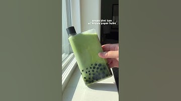 Making Green Thai Tea in a BOBA FLASK!