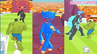 Evolusi Huggy Wuggy Robot Minion Monster Naga Huluk | Frog Run | Wilson Gaming