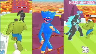 Evolusi Huggy Wuggy Robot Minion Monster Naga Huluk | Frog Run | Wilson Gaming screenshot 1
