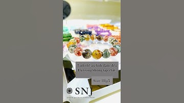 Lắc đá thạch anh ưu linh ngũ sắc hàng đẹp xuất sắc