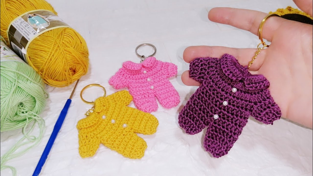 توزيعات بيبي سالوبيت كروشيه، Crochet Baby Shower Jumpsuit Gifts