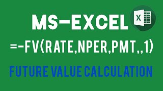 How to use FV formula to calculate Future Value | Ms excel | FV Function in excel.