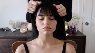 ASMR relaxing head & face massage | Gabbriette (whisper) screenshot 3