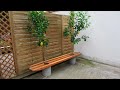 Cómo hacer un asiento de exterior con huecos para limoneros - Programa completo - Bricomanía