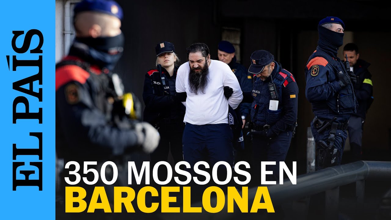 BARCELONA | Los Mossos despliegan 350 agentes en un dispositivo en La Mina por el tiroteo de enero