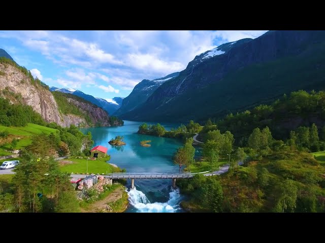 Amazing Nature | Drone | Waterfalls | Aerial View | No Copyright Videos class=