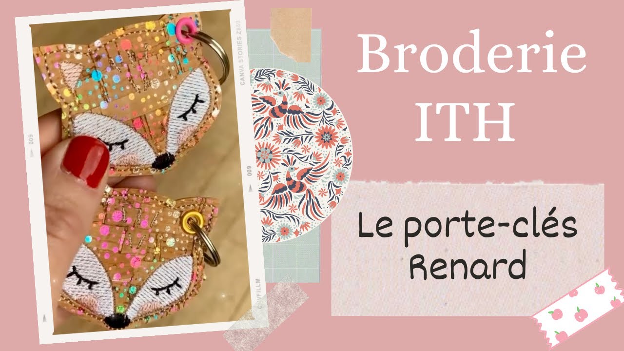 Broderie ITH ~ le porte-clés Renard