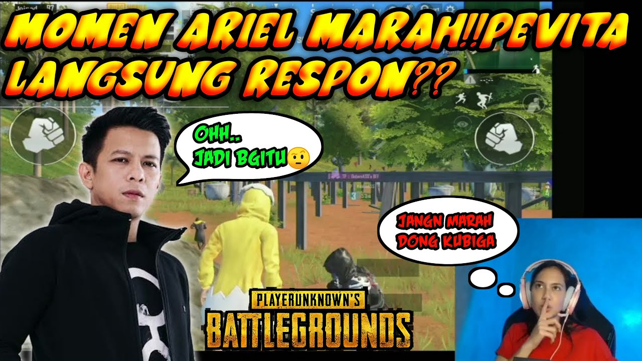 BEGINILAH RESPON MANJAH PEVITA PEARCE KETIKA ARIEL NOAH NGAMBEK SAAT MABAR PUBG MOBILE