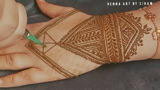 نقش حناء فاسي عامر للعرائس😍Beautiful Moroccan henna Fassi inscription screenshot 5