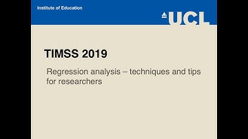 TIMSS Data - Regression Analysis