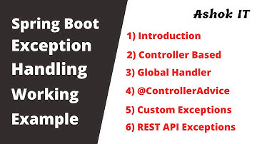 Spring Boot | Exception Handling Introduction | Part-01 | Ashok IT