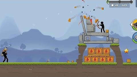 Boom Stick: Bazooka Puzzles - Gameplay Walkthrough Part 1 Tutorial Levels 1-8 (Android, iOS)