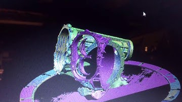 Part 2, HP David SLS-3 3D Scanner demo, Scan and aligning