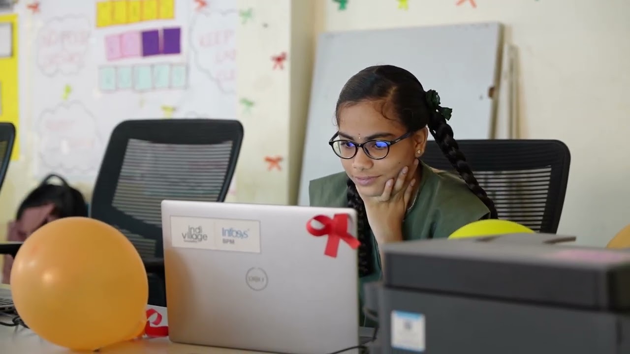 Infosys BPM x IndiVillage | Digital Labs in Rural India | STEM For Girls