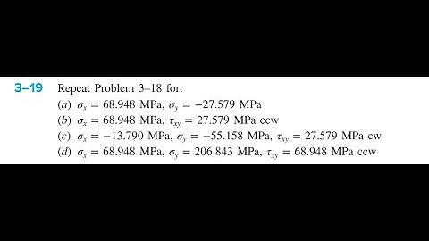 Repeat Problem 3-18 for: (a) (b) (c) (d)