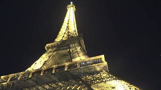 Footage ФУТАЖ 99 la Tour Eiffel, Paris, France (ЭЙФЕЛЕВА БАШНЯ,  НОЧНАЯ ПОДСВЕТКА)