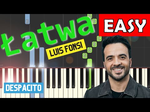 🎹 Despacito (Luis Fonsi) - Piano Tutorial (łatwa wersja) 🎵 NUTY W OPISIE 🎼