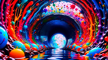 Tunnel of Wish Fulfillment - Copyright Free Vivid Colors Background Video 4K Ultra HD UHD (No Sound)