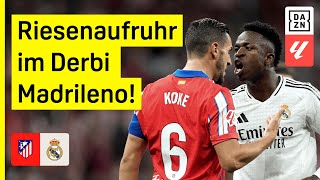 Thumbnail for Spielunterbrechung, Rote Karte & Tore! Hitziges Stadtderby: Atletico - Real Madrid | LaLiga | DAZN