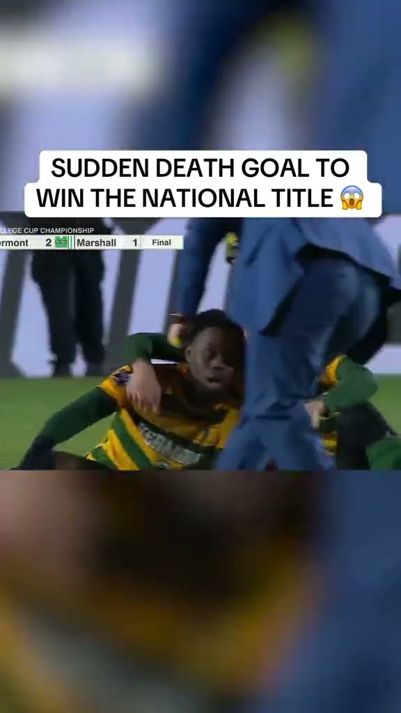 VERMONT MEN'S SOCCER WINS ITS FIRST-EVER NCAA TITLE WITH A DRAMATIC SUDDEN DEATH EXTRA TIME GOAL ?